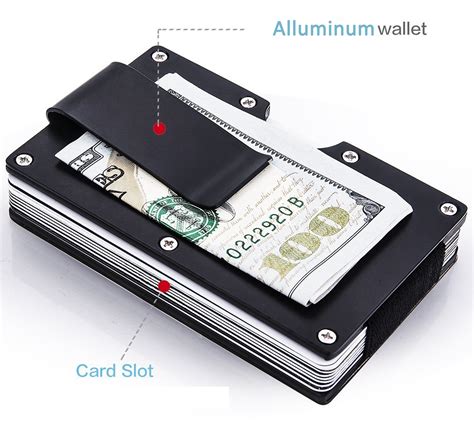 aluminum credit card holder rfid protection|rfid money clip card holder.